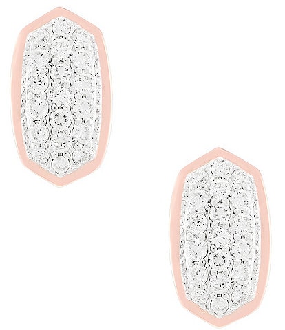Kendra Scott Amelee Earrings In Pave Diamond 14K Gold