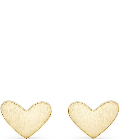 Kendra Scott Ari Heart 18k Gold Vermeil Stud Earrings