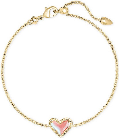 Kendra Scott Ari Heart Gold Chain Bracelet