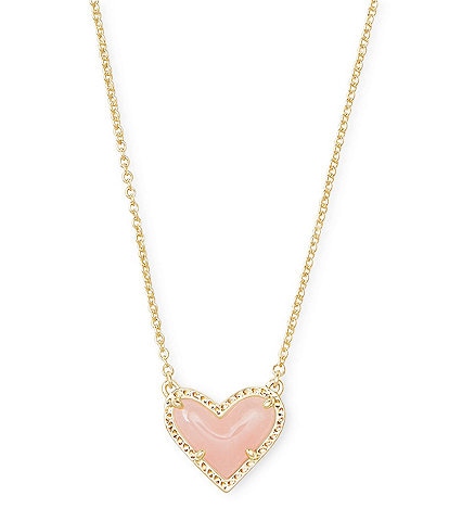 Kendra Scott | Jewelry | Kendra Scott Elisa Gold Necklace In Light Pink  Drusy | Poshmark