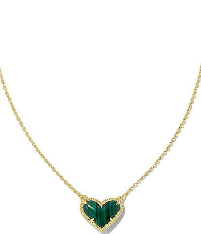 Kendra Scott Ari Heart Gold Short Pendant Necklace