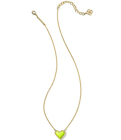 Kendra Scott Ari Heart Gold Short Pendant Necklace