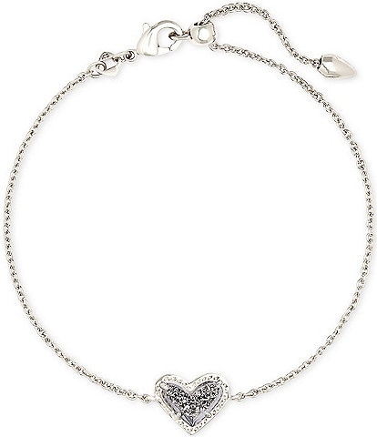 Kendra Scott Ari Heart Silver Chain Bracelet