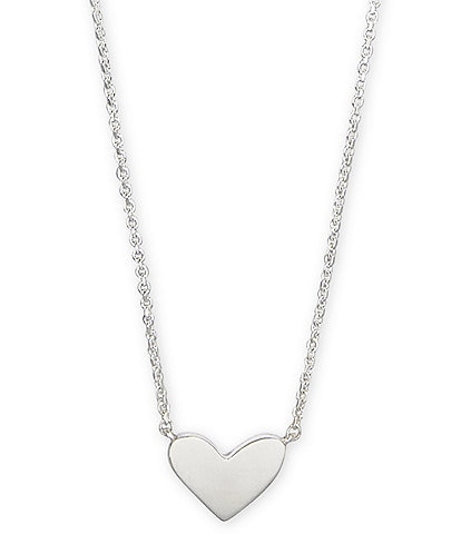 Kendra Scott Ari Heart Sterling Silver Pendant Necklace