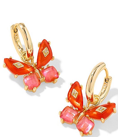 Kendra Scott Bianca Butterfly Huggie Hoop Drop Earrings