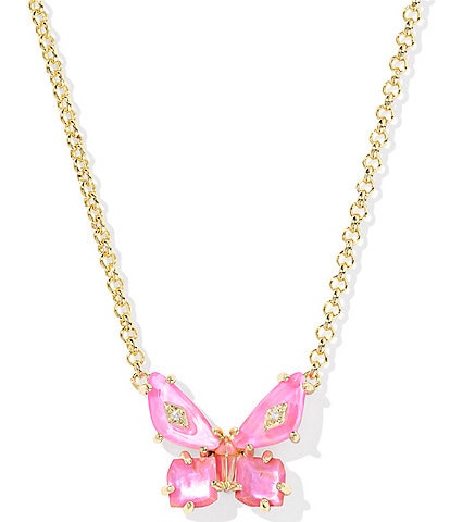 Kendra Scott Bianca Butterfly Short Pendant Necklace