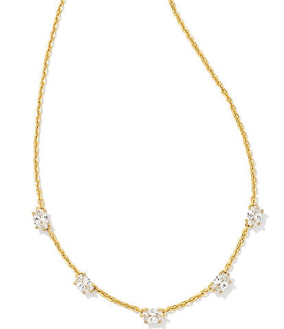 Kendra Scott Cailin Crystal Gold Collar Necklace