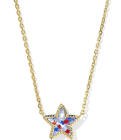 Kendra Scott Cassidy Short Star Americana Pendant Necklace
