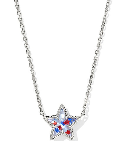 Kendra Scott Cassidy Short Star Americana Pendant Necklace