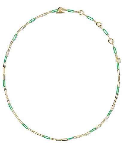 Kendra Scott Courtney Game Day Enamel Chain Link Necklace