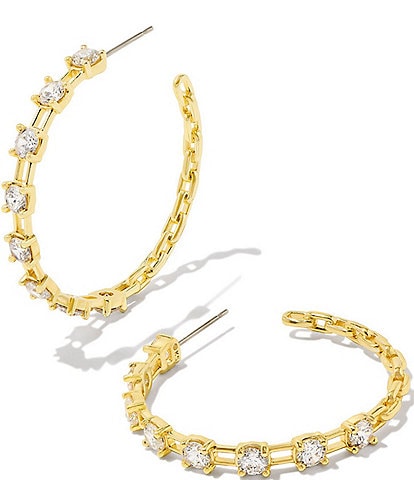 Kendra Scott Crystal Lexi Hoop Earrings