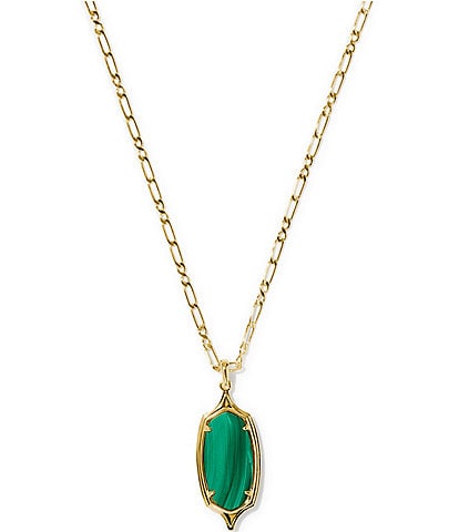 Kendra Scott Dani Stepped Frame Long Pendant Necklace