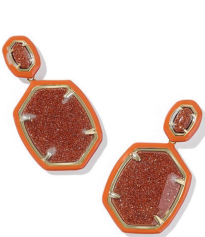 Kendra Scott Daphne Enamel Frame Drop Earrings