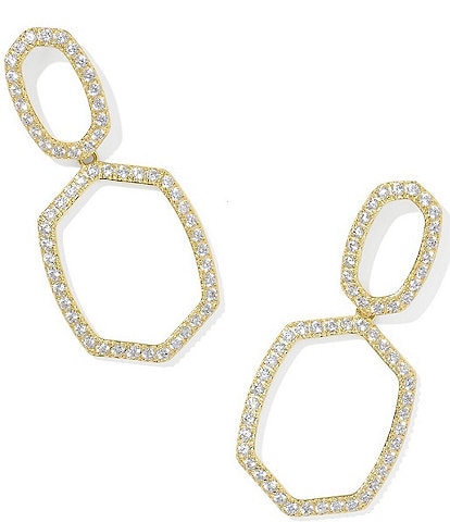 Kendra Scott Daphne Pave Open Frame Drop Earrings
