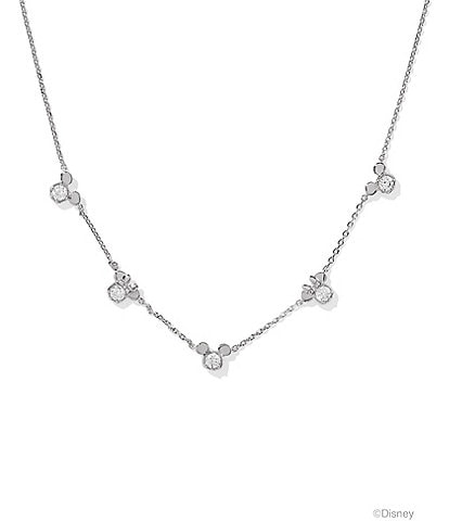 Kendra Scott Disney / Kendra Scott Gold Mickey Mouse & Minnie Mouse Strand Collar Necklace