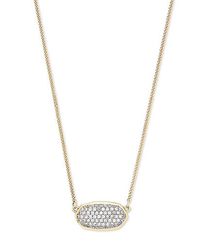 Kendra Scott Elisa 14K White Gold Pendant Necklace