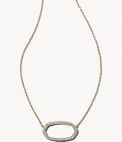 Kendra Scott Elisa 14K Gold Open Frame Short Pendant Necklace