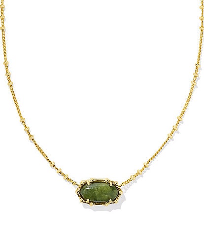 Kendra Scott Elisa Vintage Bamboo Frame Short Pendant Necklace