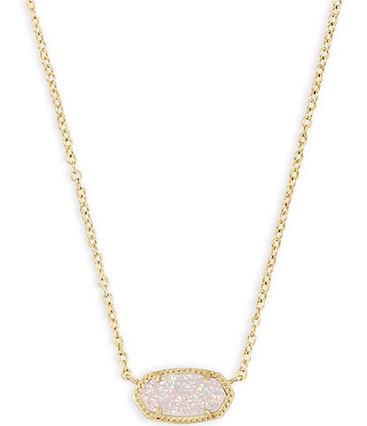 Kendra Scott Elisa 14K Gold Plated Drusy Pendant Necklace