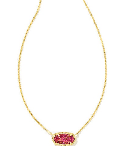 Kendra Scott Elisa Gold Opal Pendant Necklace