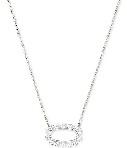 Kendra Scott Elisa Open Frame Crystal Pendant Necklace