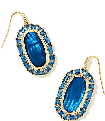 Kendra Scott Elle Crystal Frame Statement Drop Earrings