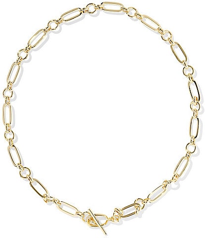 Kendra Scott Emery Metal Link And Chain Collar Necklace