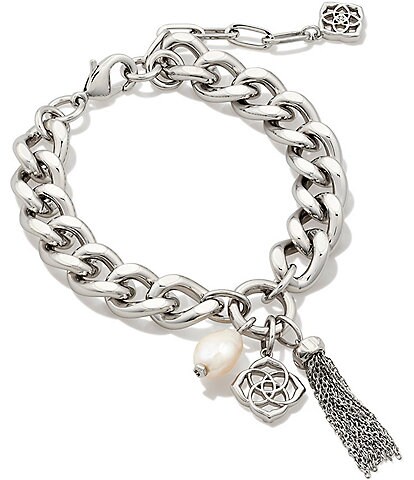 Kendra Scott Everleigh Chain Pearl Line Bracelet