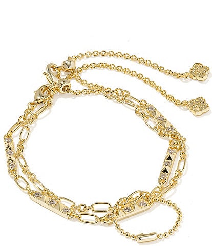 Kendra Scott Fate Delicate Chain Line Bracelet Set