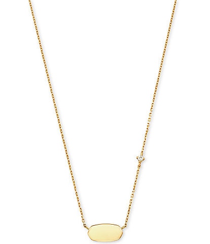 Kendra Scott Fern 14k Yellow Gold Pendant Necklace