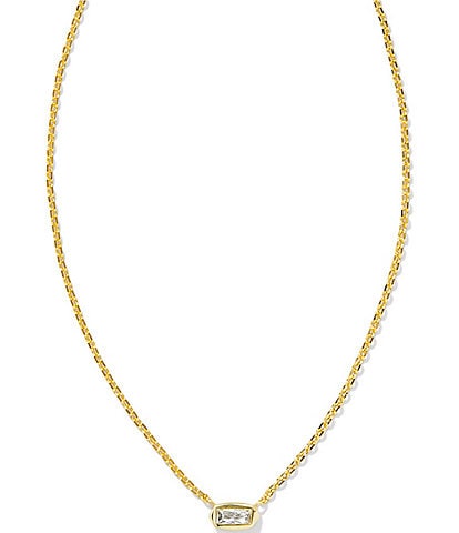 Kendra Scott Fern Crystal Short Pendant Necklace