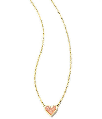 Nola Gold Pendant Necklace in Iridescent Drusy | Kendra Scott