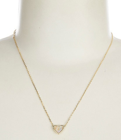 Kendra Scott Framed Ari Heart Gold Short Pendant Necklace