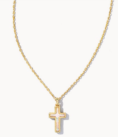 Kendra Scott Gold Cross Pendant Necklace