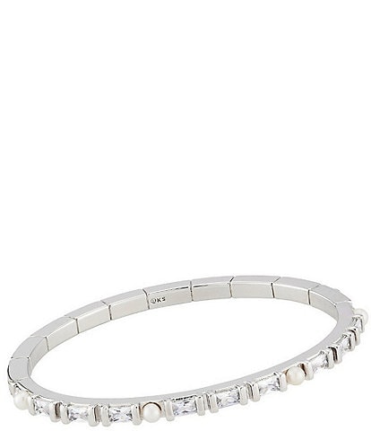 Kendra Scott Gracie Crystal Pearl Bangle Bracelet