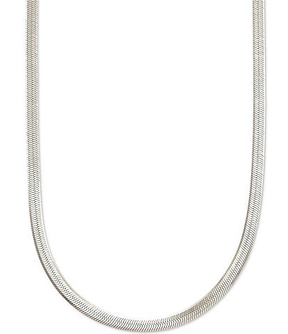 Kendra Scott Herringbone Sterling Silver Chain Necklace