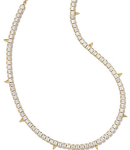 Kendra Scott Jacqueline 14K Gold Crystal Tennis Collar Necklace