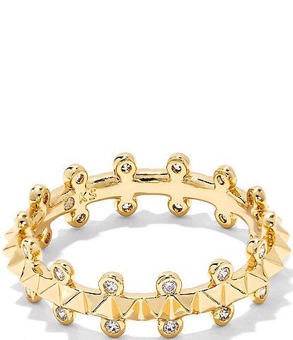 Kendra Scott Jada 14K Gold Crystal Embellished Band Ring