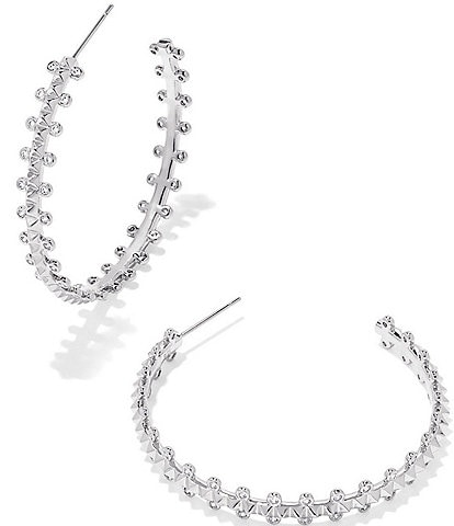 Kendra Scott Jada Crystal Embellished Hoop Earrings