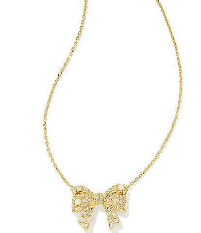 Kendra Scott Krista Bow Short Pendant Necklace