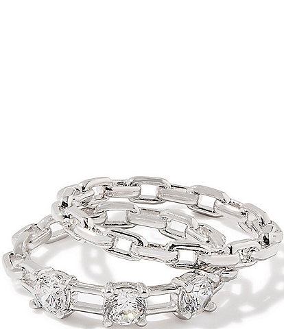 Kendra Scott Lexi Crystal Band Ring Set