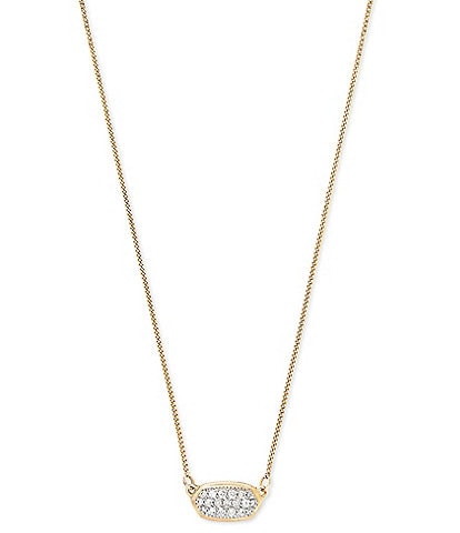 Kendra Scott Lisa 14k Yellow Gold Crystal Pendant Necklace