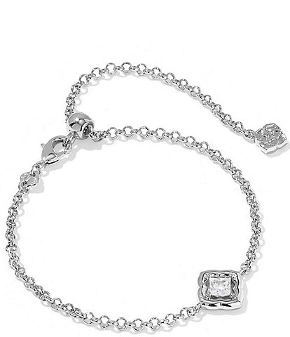 Kendra Scott Mallory Crystal Delicate Chain Line Bracelet