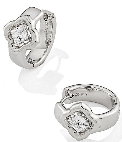 Kendra Scott Mallory Crystal Huggie Hoop Earrings