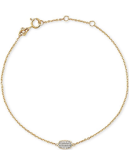 Kendra Scott Millicent 14k Gold Delicate Crystal Line Bracelet