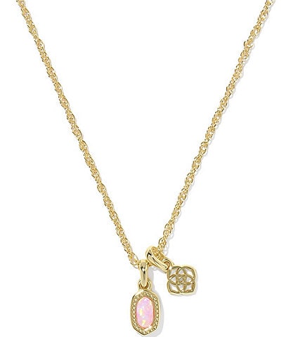 Kendra Scott Mini Elisa Opal Short Pendant Necklace
