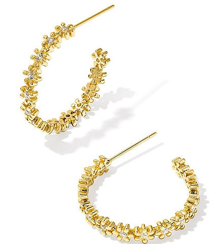 Kendra Scott Nydia Crystal Hoop Earrings