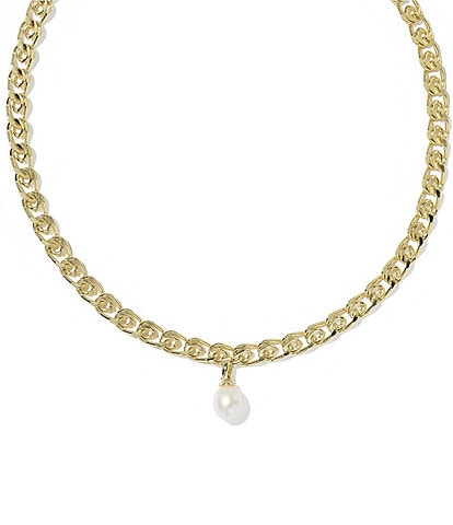 Kendra Scott Oakland Pearl Short Pendant Necklace