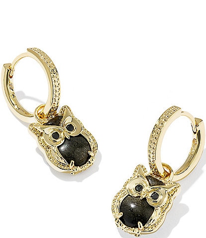 Kendra Scott Owl Huggie Hoop Earrings