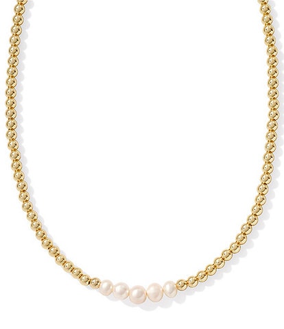 Kendra Scott Pearl Eve Beaded Short Multi Strand Necklace